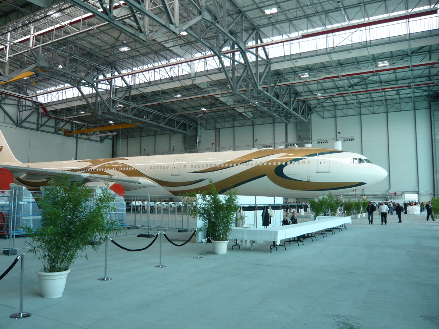 Hangar à avions en structure métallique