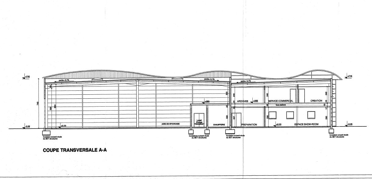 Construction d’un hall de stockage pour l’extension des locaux de la société SCHNEIDER EMBALLAGES.