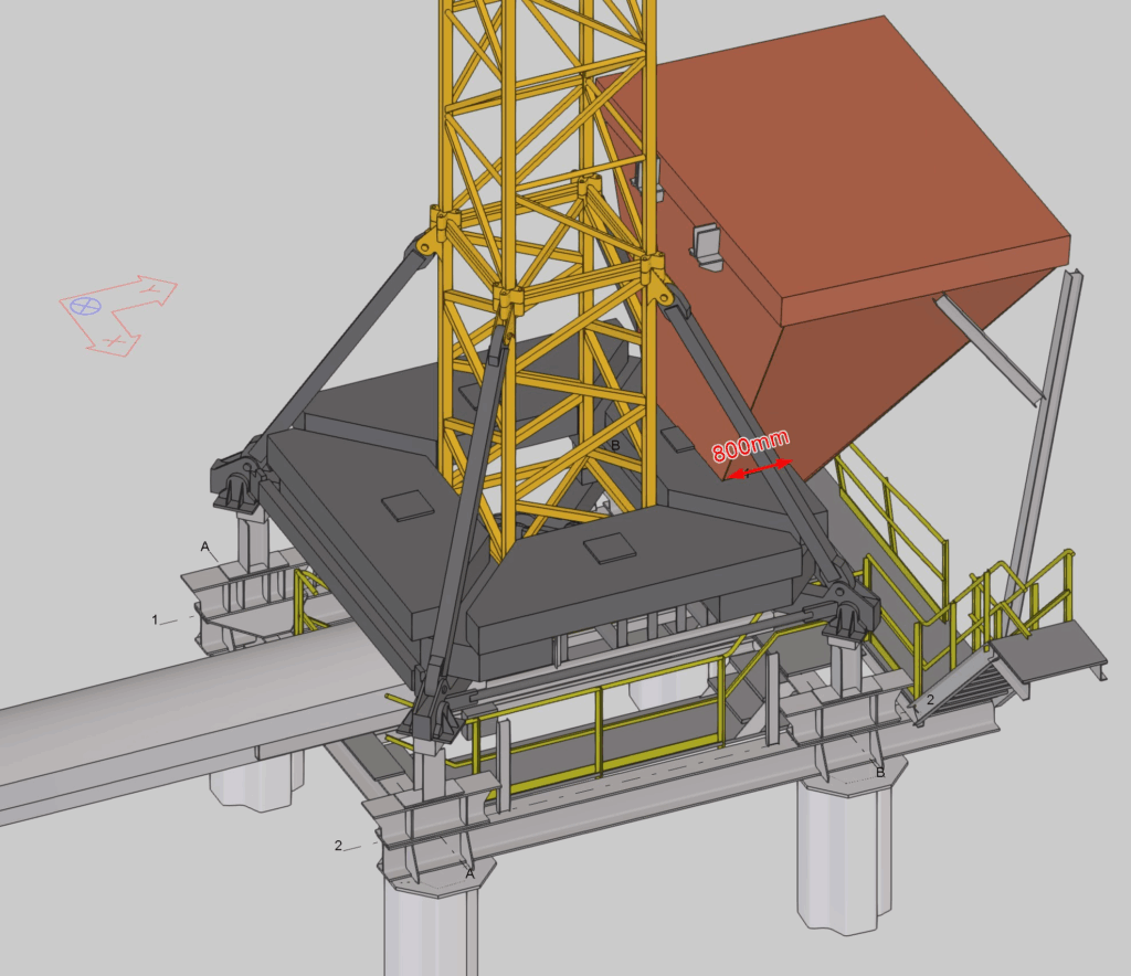 Diagnostic d’un support de grue OTTMARSHEIM, dans le Haut-Rhin