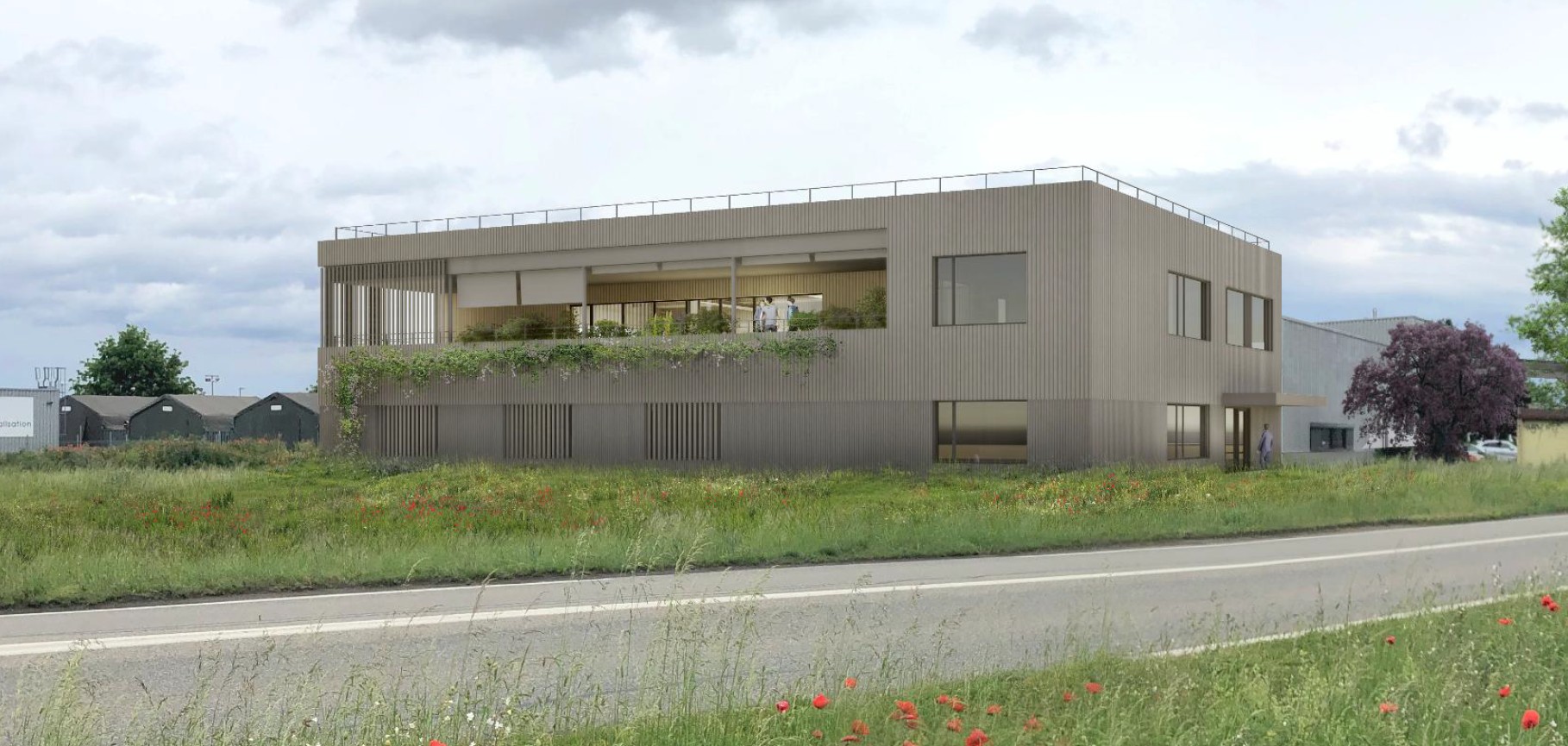 Extension des locaux de l’entreprise VINCENTZ NIEDERHERGHEIM, dans le Haut-Rhin
