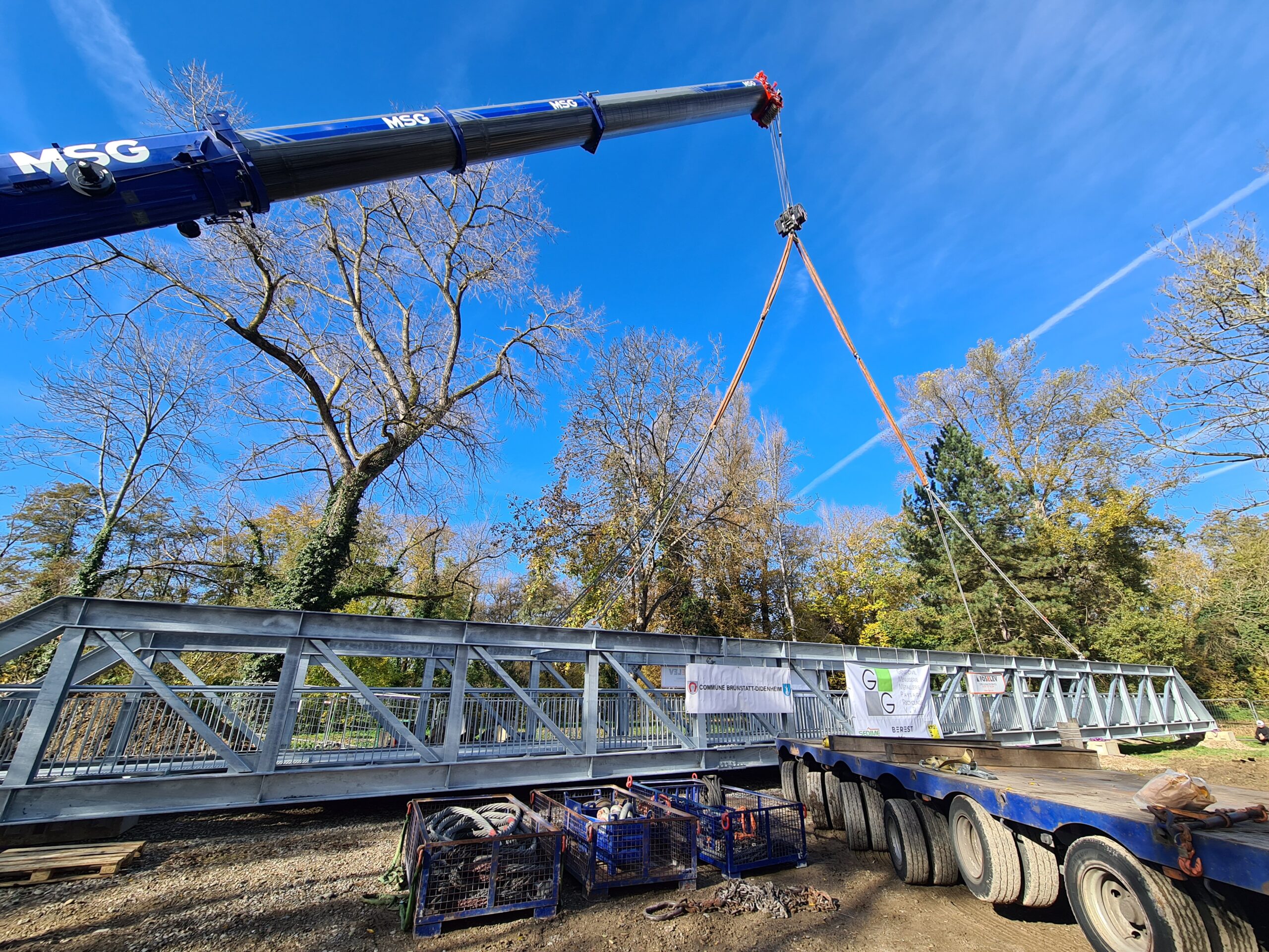 Construction d’une passerelle piétonne-cyclable BRUNSTATT, dans le Haut-Rhin