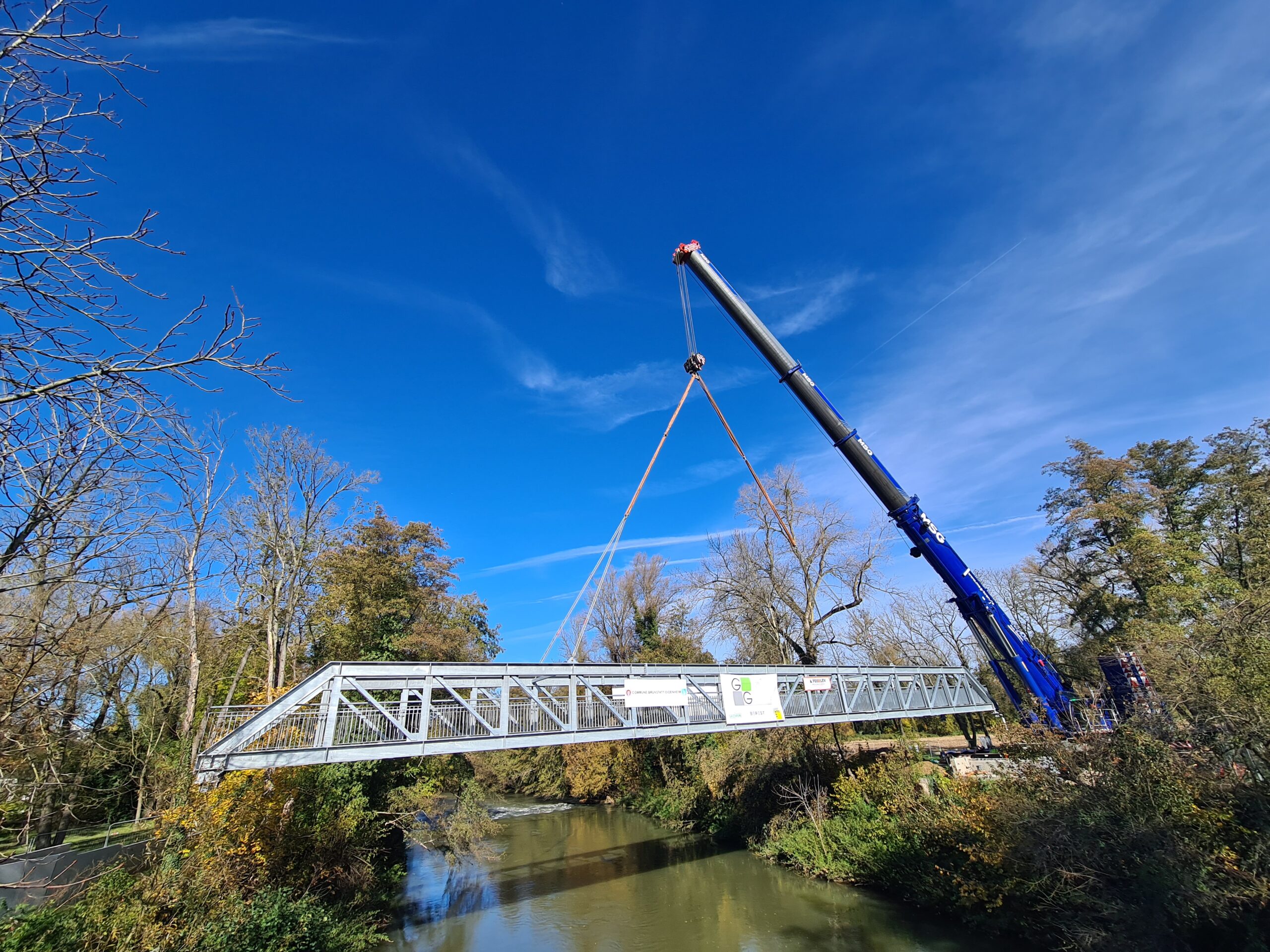 Construction d’une passerelle piétonne-cyclable BRUNSTATT, dans le Haut-Rhin