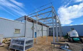 Travaux de renforcement des charpentes métalliques ESAT MUNDOLSHEIM, dans le Bas-Rhin