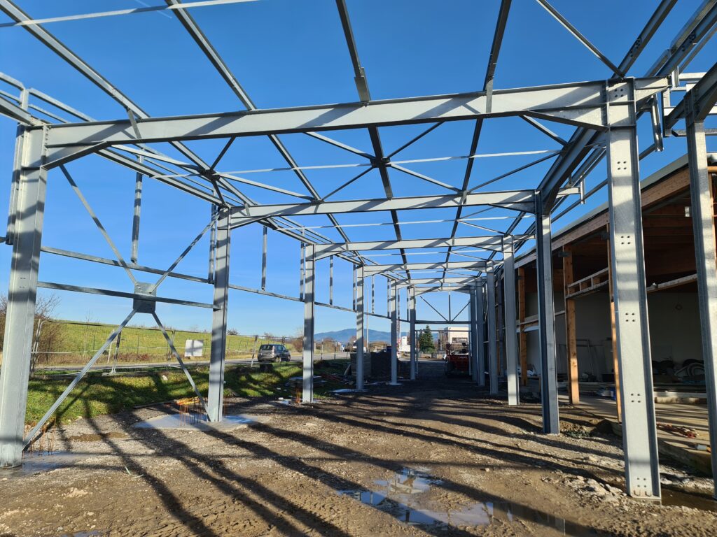 WELDOM Construction d’un auvent SIERENTZ, dans le Haut-Rhin